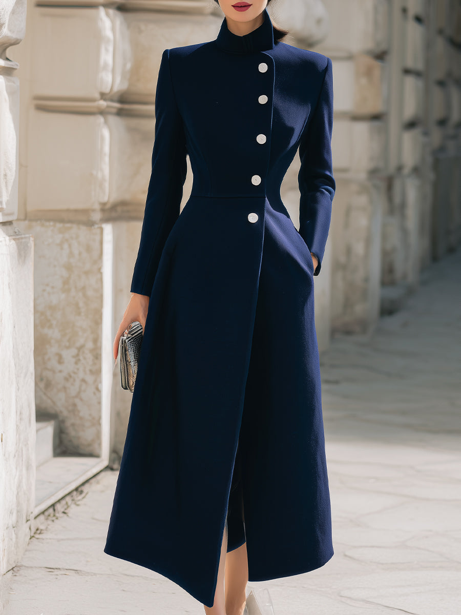 Elena | Collar Maxi Coat - Lumina Vancouver - Lumina Vancouver