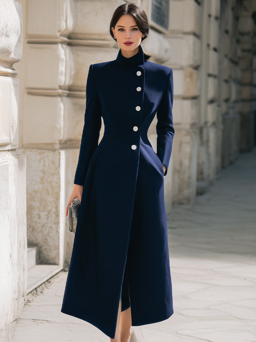 Elena | Collar Maxi Coat - Lumina Vancouver - Lumina Vancouver