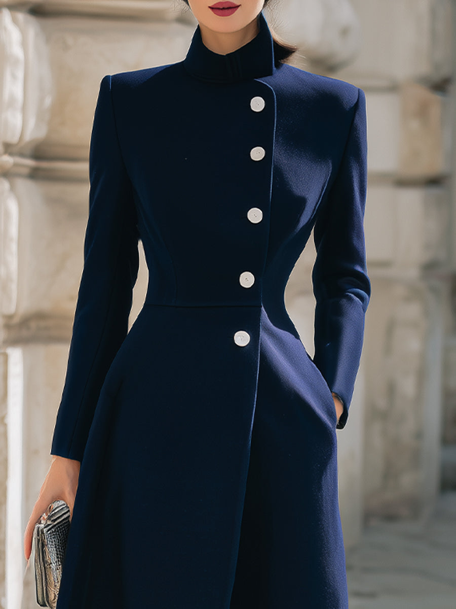 Elena | Collar Maxi Coat - Lumina Vancouver - Lumina Vancouver