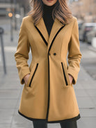 Zara | Double Breasted White Coat Trim - Lumina Vancouver - Lumina Vancouver