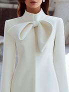 Aurora | Coat Dress with Statement Bow Collar - Lumina Vancouver - Lumina Vancouver