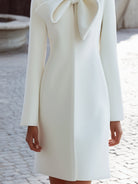 Aurora | Coat Dress with Statement Bow Collar - Lumina Vancouver - Lumina Vancouver