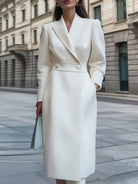 Chic | Double-Breasted Wool-Blend Coat Dress - Lumina Vancouver - Lumina Vancouver