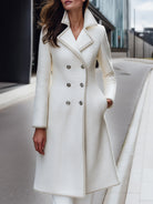 Elena | Double-Breasted Textured Wool-Blend Coat - Lumina Vancouver - Lumina Vancouver