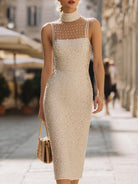 Celeste | Sequined Sheath Midi Dress - Lumina Vancouver - Lumina Vancouver