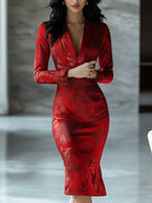 Timeless Grace | Printed Satin Gown - Lumina Vancouver - Lumina Vancouver