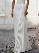 Isabelle | Pleated Halter-Neck Gown - Lumina Vancouver - Lumina Vancouver