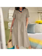 Yasmin™ - Effortless Buttoned Dress