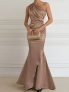 Valentina | Satin One-Shoulder Gown - Lumina Vancouver - Lumina Vancouver