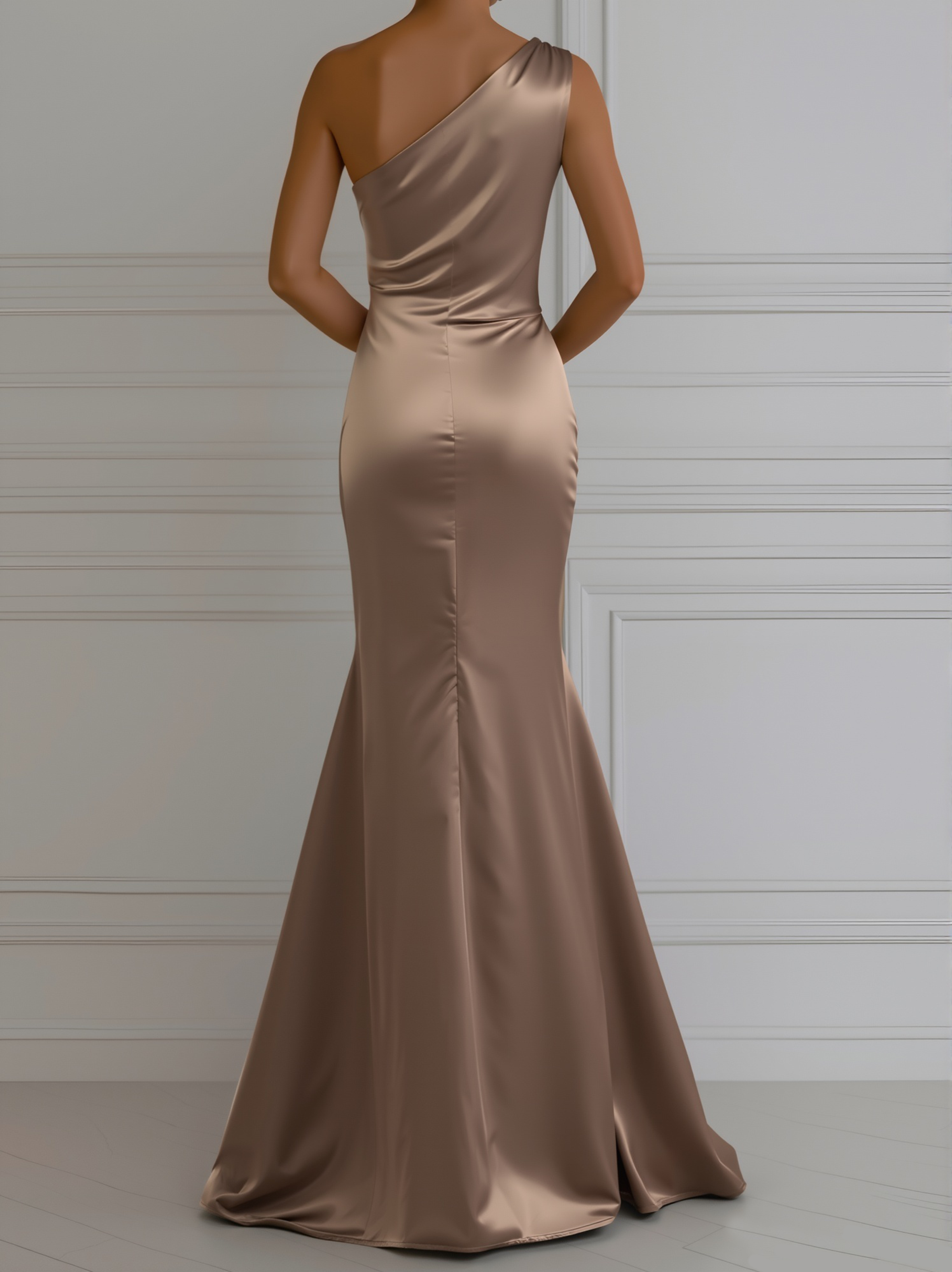 Valentina | Satin One-Shoulder Gown - Lumina Vancouver - Lumina Vancouver