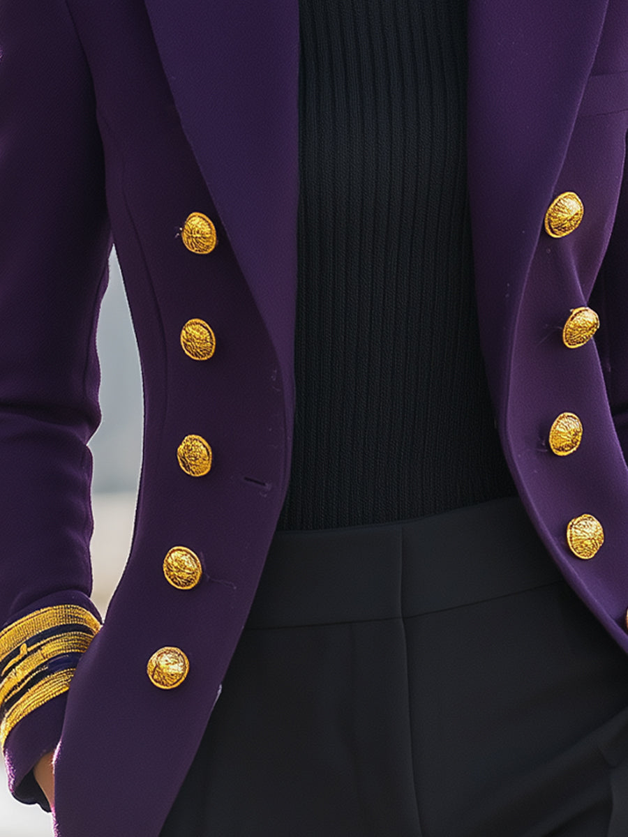 Elena | Double-Breasted Military Blazer - Lumina Vancouver - Lumina Vancouver