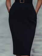 Isabelle | Belted Sleeveless Sheath Dress - Lumina Vancouver - Lumina Vancouver