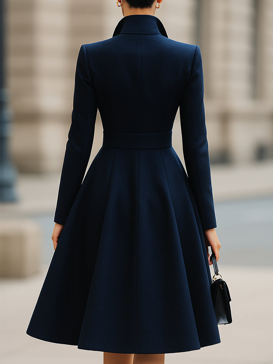 Isabelle |Tailored Fit Flared Coat Dress - Lumina Vancouver - Lumina Vancouver
