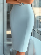 Alessandra | Asymmetrical Dress With Belt - Lumina Vancouver - Lumina Vancouver