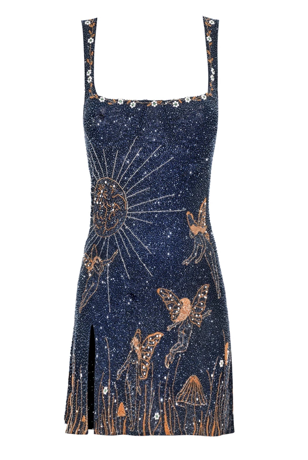 Women's Mini Dress – Fitted Silhouette – Square Neckline – Embellished Evening Wear by Lumina Vancouver