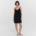 Women’s Slip Dress – Satin Fabric – Slim Fit – Mini Length – V-Neck Spaghetti Straps by Lumina Vancouver