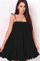 Women’s Sundress – Lightweight Cotton – Loose Fit – Spaghetti Straps – Mini Length by Lumina Vancouver