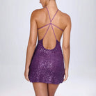 Women’s Evening Dress – Sequin Mini – Bodycon Fit – Halter Neck Open Back Party Wear by Lumina Vancouver