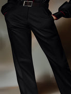 Isabelle | Classic Black Twill Pants - Lumina Vancouver - Lumina Vancouver