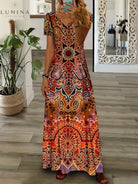 Daisy - Vintage V-Neck Dress