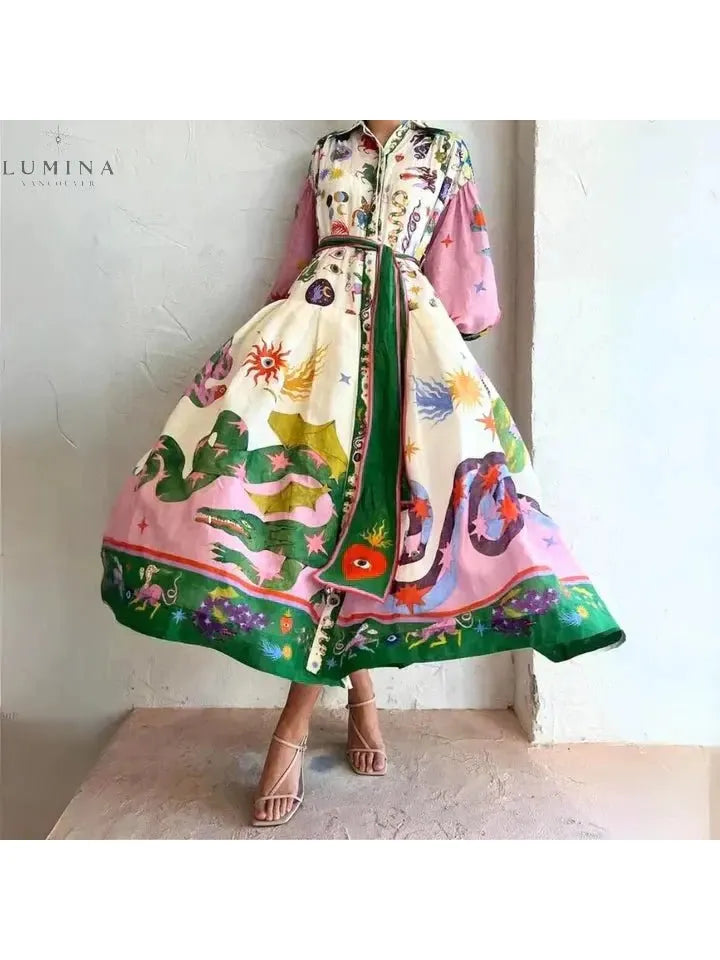 Delphina - Italian Maxi Dress