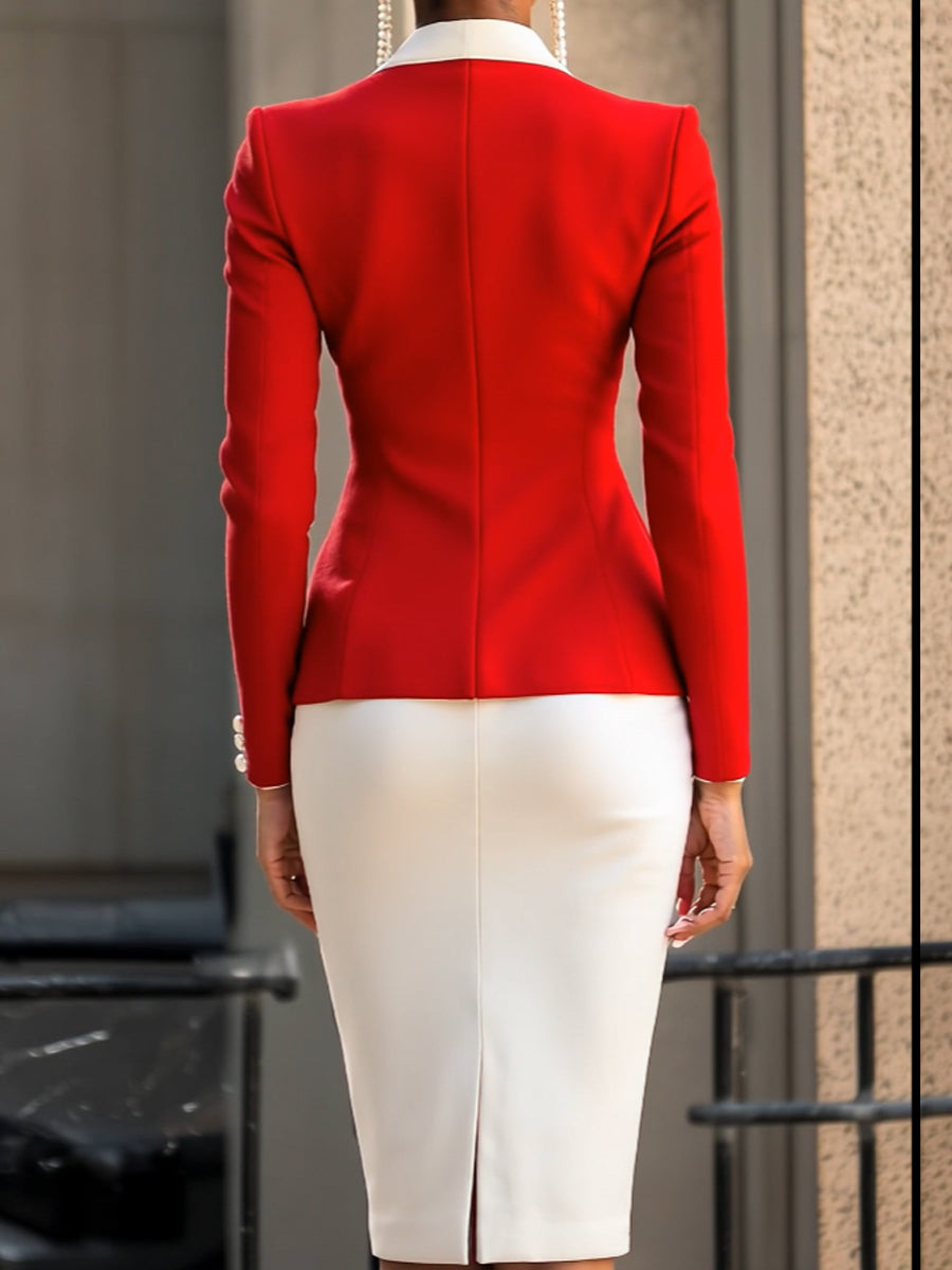 Valentina | Asymmetrical Blazer Suit - Lumina Vancouver - Lumina Vancouver
