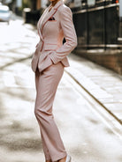Luna | Pink Tweed Skirt Suit Pearl Trim - Lumina Vancouver - Lumina Vancouver