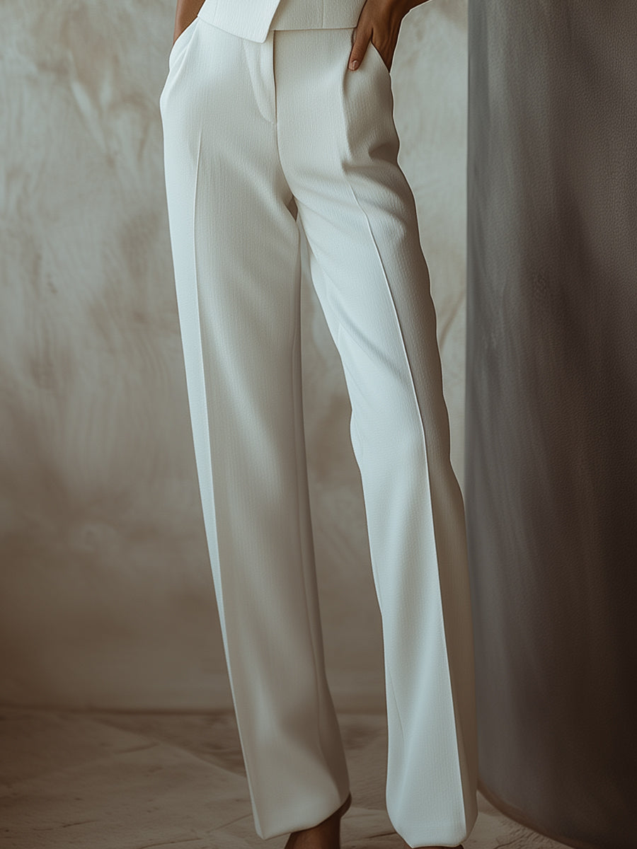 Isla | Sleeveless Blazer Suit Set - Lumina Vancouver - Lumina Vancouver