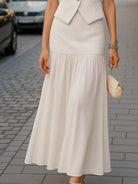 Luna | Vest And Maxi Skirt Two-Piece Set - Lumina Vancouver - Lumina Vancouver