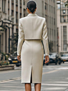 Vera | Cropped Blazer High Waist Set - Lumina Vancouver - Lumina Vancouver